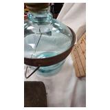 Antique Glass Kerosene Dripper and Cow Bell