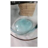 Antique Glass Kerosene Dripper and Cow Bell