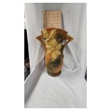 Large Roseville Clematis Pattern Vase 1940