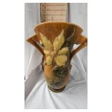 Large Roseville Clematis Pattern Vase 1940