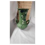 Roseville Green Floral Pattern Vase