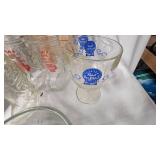 Assorted Lot of Beer Advertising Glasses, PBR Beer Goblets, Boot Glasses and Schmidt Mugs
