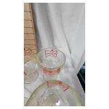 Lot of 4 Budweiser Beer Goblets, and Grain Belt Mug