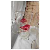 Lot of 4 Budweiser Beer Goblets, and Grain Belt Mug