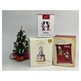 3 Hallmark Keepsake Walt Disney Christmas Ornaments