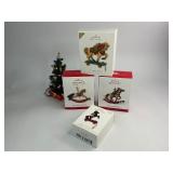 4 Hallmark Keepsake Christmas Ornaments