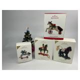 4 Hallmark Keepsake Christmas Ornaments