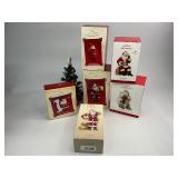 6 Santa Hallmark Keepsake Christmas Ornaments