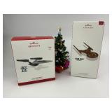 2 Star Trek Hallmark Keepsake Christmas Ornaments