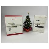 2 Star Trek Hallmark Keepsake Christmas Ornaments