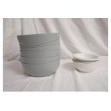 6ct large Mainstays Bowls 3ct smaller bowls