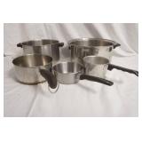 Stainless Steel Pots & Kettle Lot