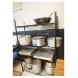 NSF 4-Tier Rack (Black) 14"x 36"x 55" (contents not included)