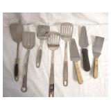 Stainless Steel Spatulas and hamburger flippers
