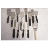 Stainless Steel Spatulas, Large Pie Spatula, and smoothing spatulas