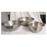 Stainless Steel Mixing Bowls (3ct) 16"-10" diameter