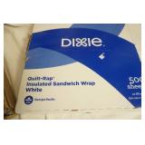 Sandwich Wrap (food basket lining) 3 bundles (500ct white, 1000ct black & white check x2)