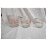 Pyrex & Anchor Hocking Liquid Measuring Cups (3ct)