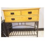 Wooden Cabinet with 3 drawers 18"x36"x34"