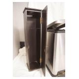 Stainless Steel Garbage Can & Toilet Paper Cabinet