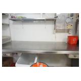 Stainless Steel Prep Countertop w/2 drawers