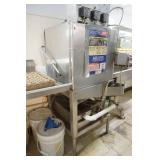 Dish Machine, dish racks, chemicals, countertop