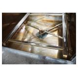 Dish Machine, dish racks, chemicals, countertop