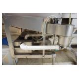 Dish Machine, dish racks, chemicals, countertop