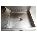 Commercial Sink, Grate, & Sprayer 29"x48"