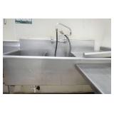 Stainless Steel 3 Section Sink w/corner shelf