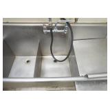 Stainless Steel 3 Section Sink w/corner shelf