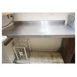 Stainless Steel Countertop w/3" back splash