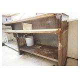 Steam Table w/butcher block shelf