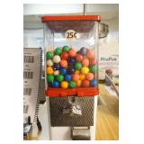 Double Bubble Glass & Metal Gumball Machine