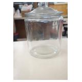 Vintage Glass Cookie Jar with Lid