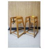 2ct Wooden High Chairs (28" tall)