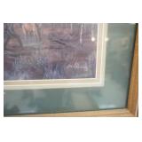 Moose Print, Framed, Matted