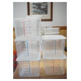 (5ct) 6 qt Food Storage Containers w/lids