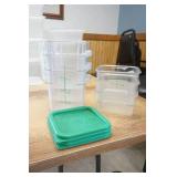 (6ct) Food Storage Containers 3-3qt/3-2qt/30-lids