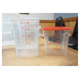 (3ct) 8 qt Food Storage Containers & 1 lid