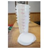 (6ct) Round 4 qt Food Storage Container w/lids