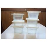 Clear Polycarbonate Food Storage Pans 1/6th size w/lids