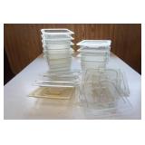 Clear Polycarbonate Food Storage Pans 1/6th size