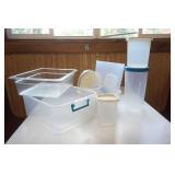 Clear Poly Container Lot