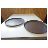 2 Serving Trays 14" diameter