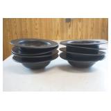 Black Stoneware Bowls (8ct)