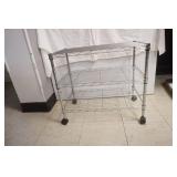 NSF Wire Rack with wheels 24"x14"x22" (stainless)