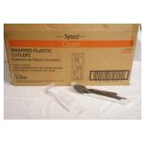Open Case Wrapped Plastic Cutlery