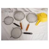 colanders stainless and plastic (smaller size)