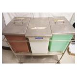 Dry Ingredients Containers and Cart